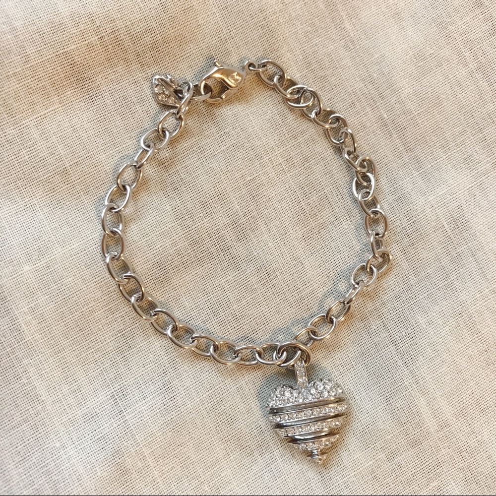 SWAROVSKI HEART CHARM BRACELET